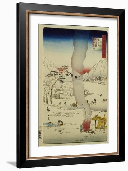 Men Fishing for Eels and Other Fish Through a Hole in the Ice-null-Framed Giclee Print