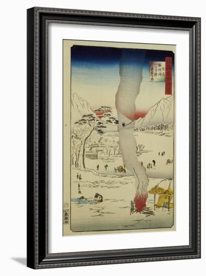 Men Fishing for Eels and Other Fish Through a Hole in the Ice-null-Framed Giclee Print