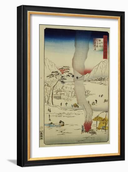 Men Fishing for Eels and Other Fish Through a Hole in the Ice-null-Framed Giclee Print