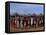 Men Hold Hands Forming a Circle Within Which the Women Dance in the Karo Village of Duss,Ethiopia-John Warburton-lee-Framed Premier Image Canvas