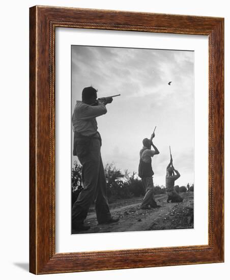 Men Hunting Doves-Cornell Capa-Framed Photographic Print