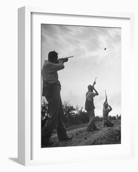 Men Hunting Doves-Cornell Capa-Framed Photographic Print