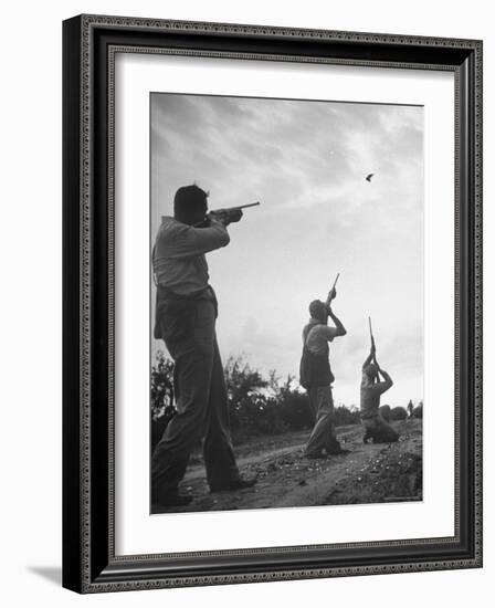 Men Hunting Doves-Cornell Capa-Framed Photographic Print