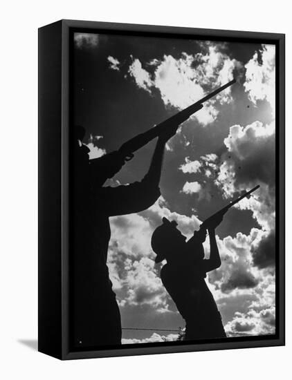 Men Hunting Doves-Cornell Capa-Framed Premier Image Canvas
