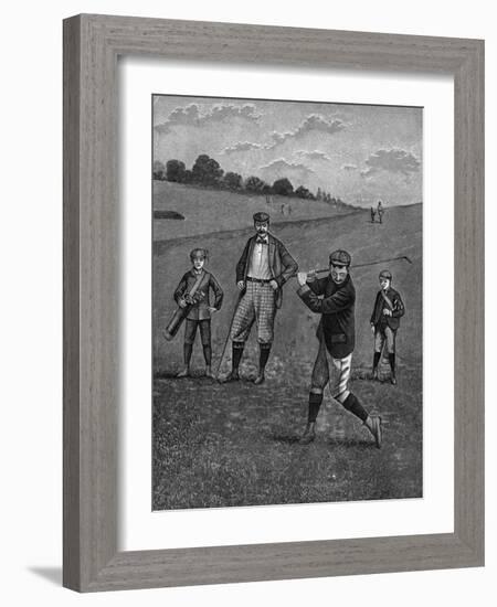 Men In Knickers Playing A Game Of Golf-Bettmann-Framed Giclee Print