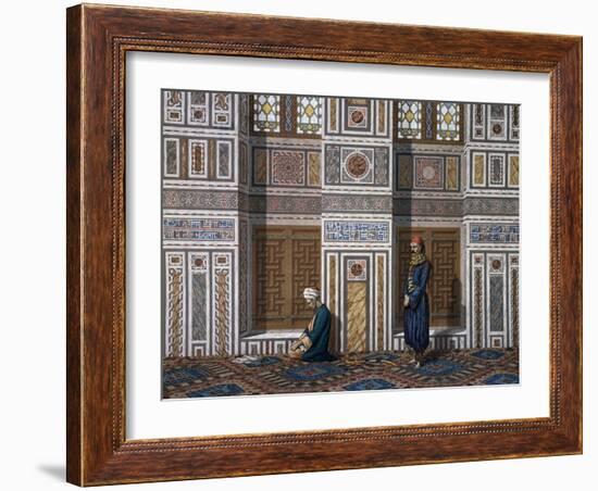 Men in Prayer-Emile Prisse d'Avennes-Framed Giclee Print