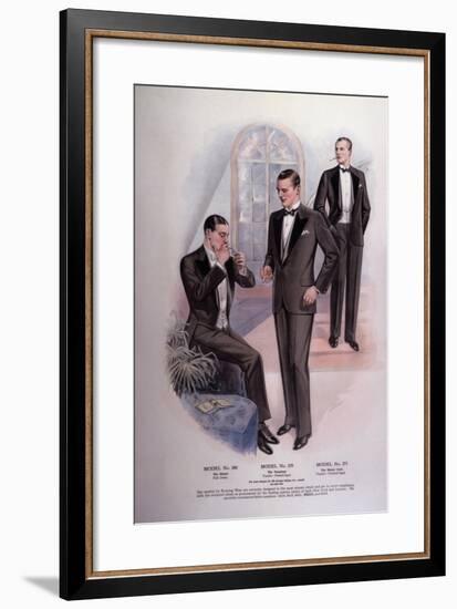 Men in Tuxedos and Tails-null-Framed Giclee Print