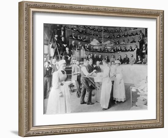 Men Observing Early Surgery-null-Framed Photographic Print