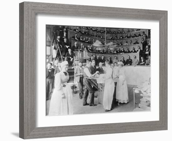 Men Observing Early Surgery-null-Framed Photographic Print