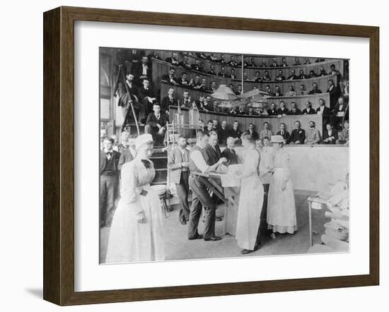 Men Observing Early Surgery-null-Framed Photographic Print