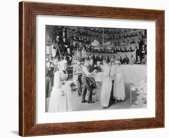 Men Observing Early Surgery-null-Framed Photographic Print