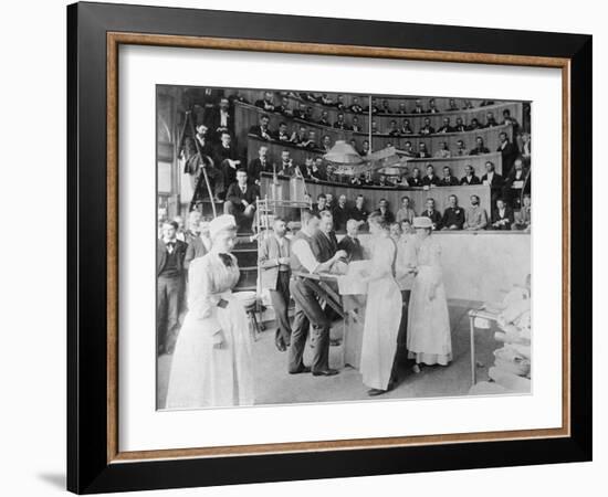 Men Observing Early Surgery-null-Framed Photographic Print