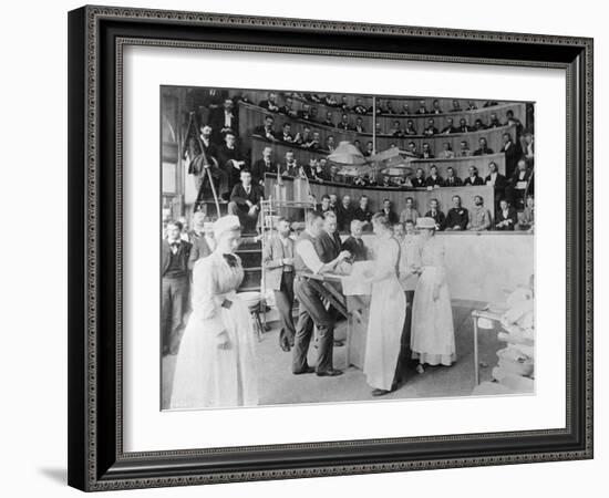 Men Observing Early Surgery-null-Framed Photographic Print