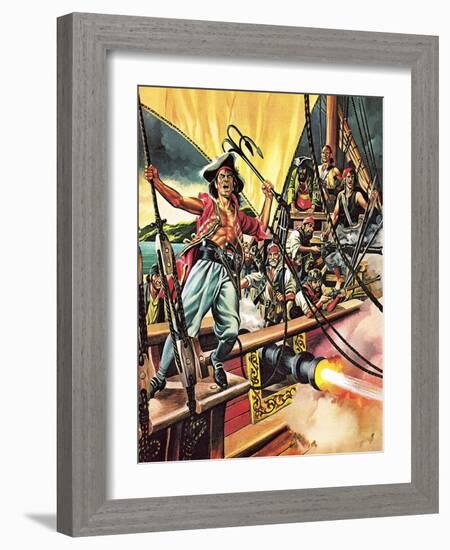 Men of the Jolly Roger-Ron Embleton-Framed Giclee Print