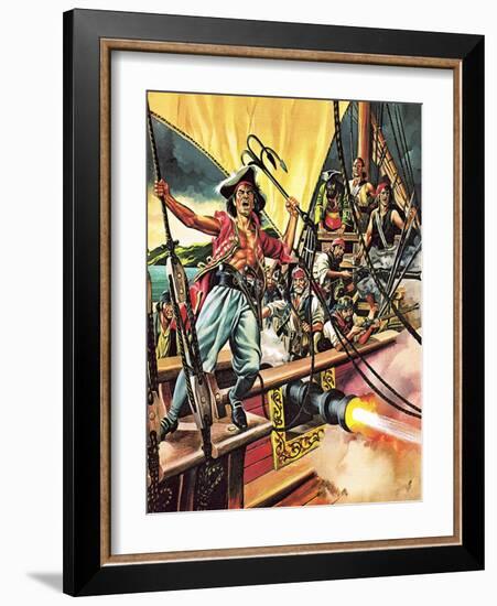 Men of the Jolly Roger-Ron Embleton-Framed Giclee Print