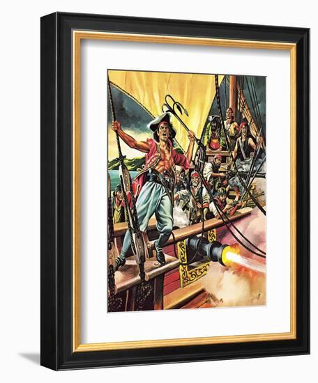 Men of the Jolly Roger-Ron Embleton-Framed Giclee Print