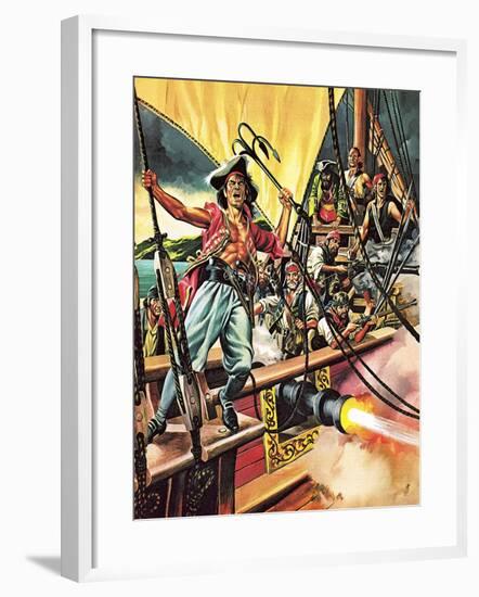 Men of the Jolly Roger-Ron Embleton-Framed Giclee Print