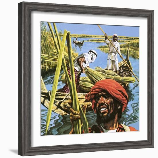 Men of the Marshes of Southern Iraq-Payne-Framed Giclee Print