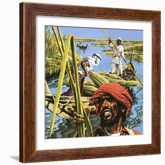 Men of the Marshes of Southern Iraq-Payne-Framed Giclee Print