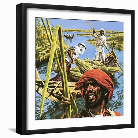 Men of the Marshes of Southern Iraq-Payne-Framed Giclee Print