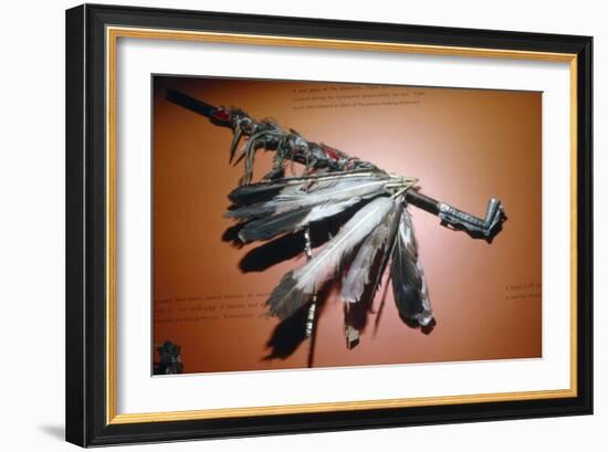 Men Omini War-Pipe, North American Indian-Unknown-Framed Giclee Print