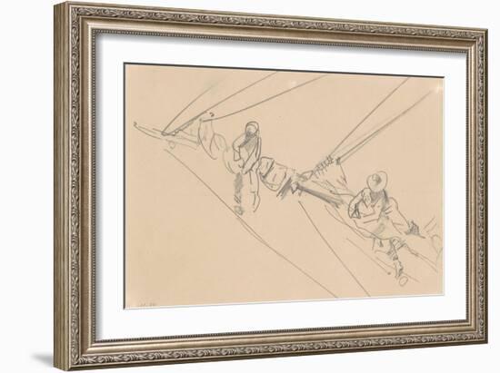 Men on a Spar, c.1876-John Singer Sargent-Framed Giclee Print