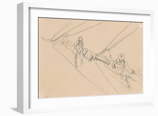 Men on a Spar, c.1876-John Singer Sargent-Framed Giclee Print