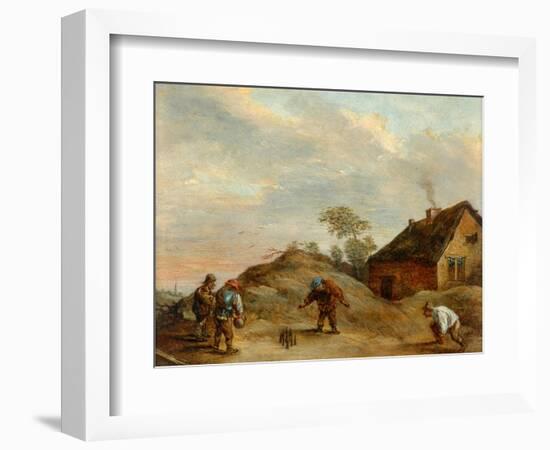 Men Playing At Bowls-David the Younger Teniers-Framed Giclee Print