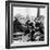 Men Playing Domino at the Table of a Cafe in Baghdad-Mario de Biasi-Framed Photographic Print