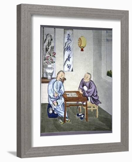 Men Playing Go, Artwork-CCI Archives-Framed Photographic Print