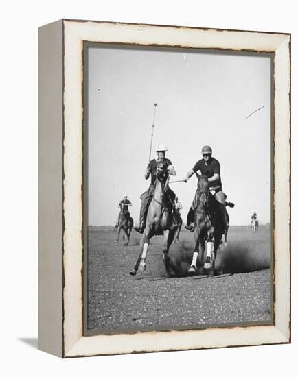 Men Playing Polo-Carl Mydans-Framed Premier Image Canvas