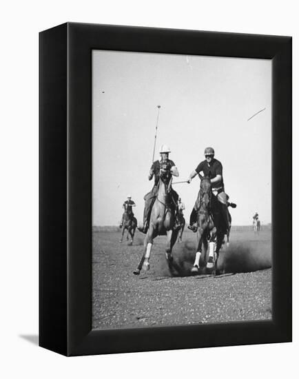 Men Playing Polo-Carl Mydans-Framed Premier Image Canvas