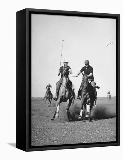 Men Playing Polo-Carl Mydans-Framed Premier Image Canvas