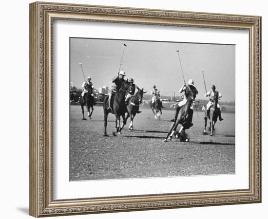 Men Playing Polo-Carl Mydans-Framed Photographic Print