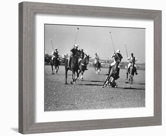 Men Playing Polo-Carl Mydans-Framed Photographic Print