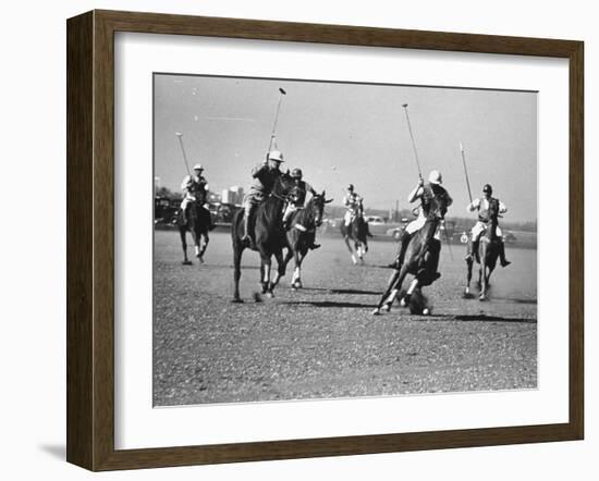 Men Playing Polo-Carl Mydans-Framed Photographic Print