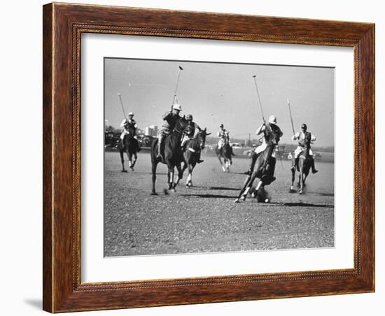 Men Playing Polo-Carl Mydans-Framed Photographic Print