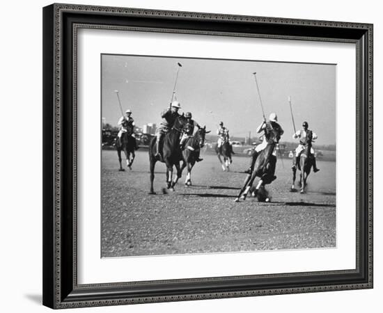 Men Playing Polo-Carl Mydans-Framed Photographic Print