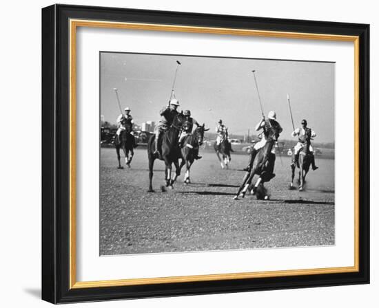 Men Playing Polo-Carl Mydans-Framed Photographic Print