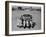 Men Pushing Car During Nat. Hot Rod Assoc. Drag Meet-Ralph Crane-Framed Photographic Print