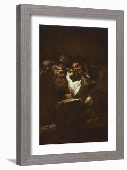 Men Reading-Francisco de Goya-Framed Giclee Print