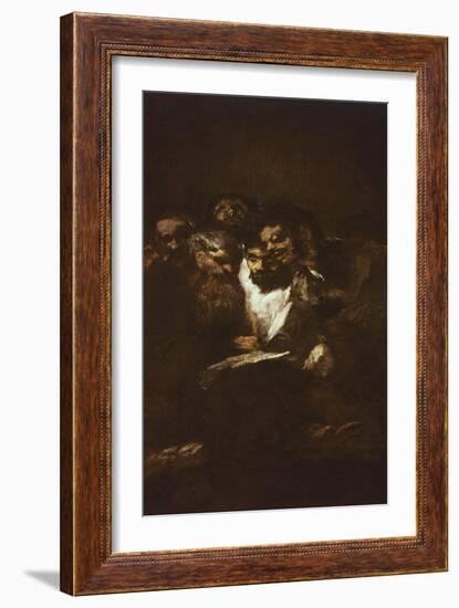 Men Reading-Francisco de Goya-Framed Giclee Print