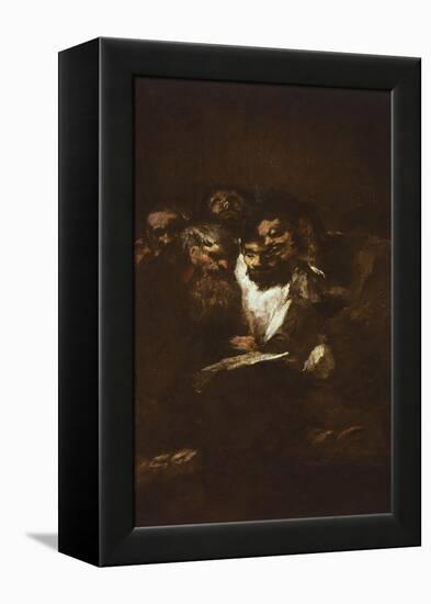 Men Reading-Francisco de Goya-Framed Premier Image Canvas