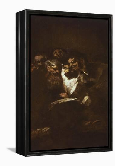 Men Reading-Francisco de Goya-Framed Premier Image Canvas