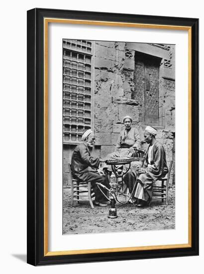 Men Relaxing, Cairo, Egypt, C1922-Donald Mcleish-Framed Giclee Print