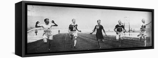 Men's 200m Race at the 1908 Summer Olympics in London-null-Framed Premier Image Canvas