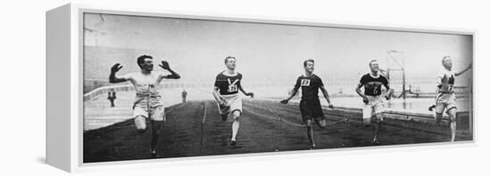 Men's 200m Race at the 1908 Summer Olympics in London-null-Framed Premier Image Canvas