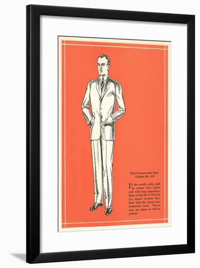 Men's Conservative Sack-null-Framed Art Print