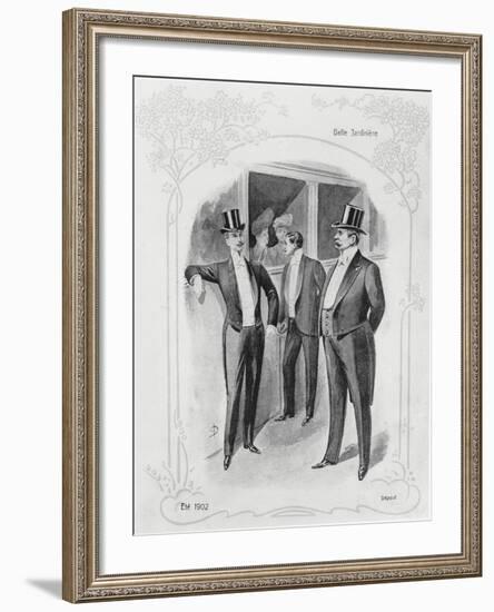 Men's Evening Suits-null-Framed Giclee Print