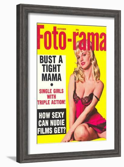 Men's Pulp Magazine Cover-null-Framed Art Print